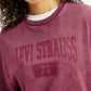 Women's Brand Logo Maroon Crew Neck Sweatshirt - 820003d5-675f-4fc3-be94-44d9690a9f84 View