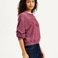 Women's Brand Logo Maroon Crew Neck Sweatshirt - f1d8e71e-037d-47e4-92f1-d305e529441f View