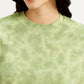 Women's Tie-Dye Green Crew Neck Sweatshirt