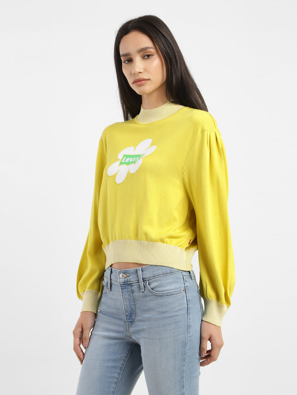 High collar hot sale sweatshirt womens