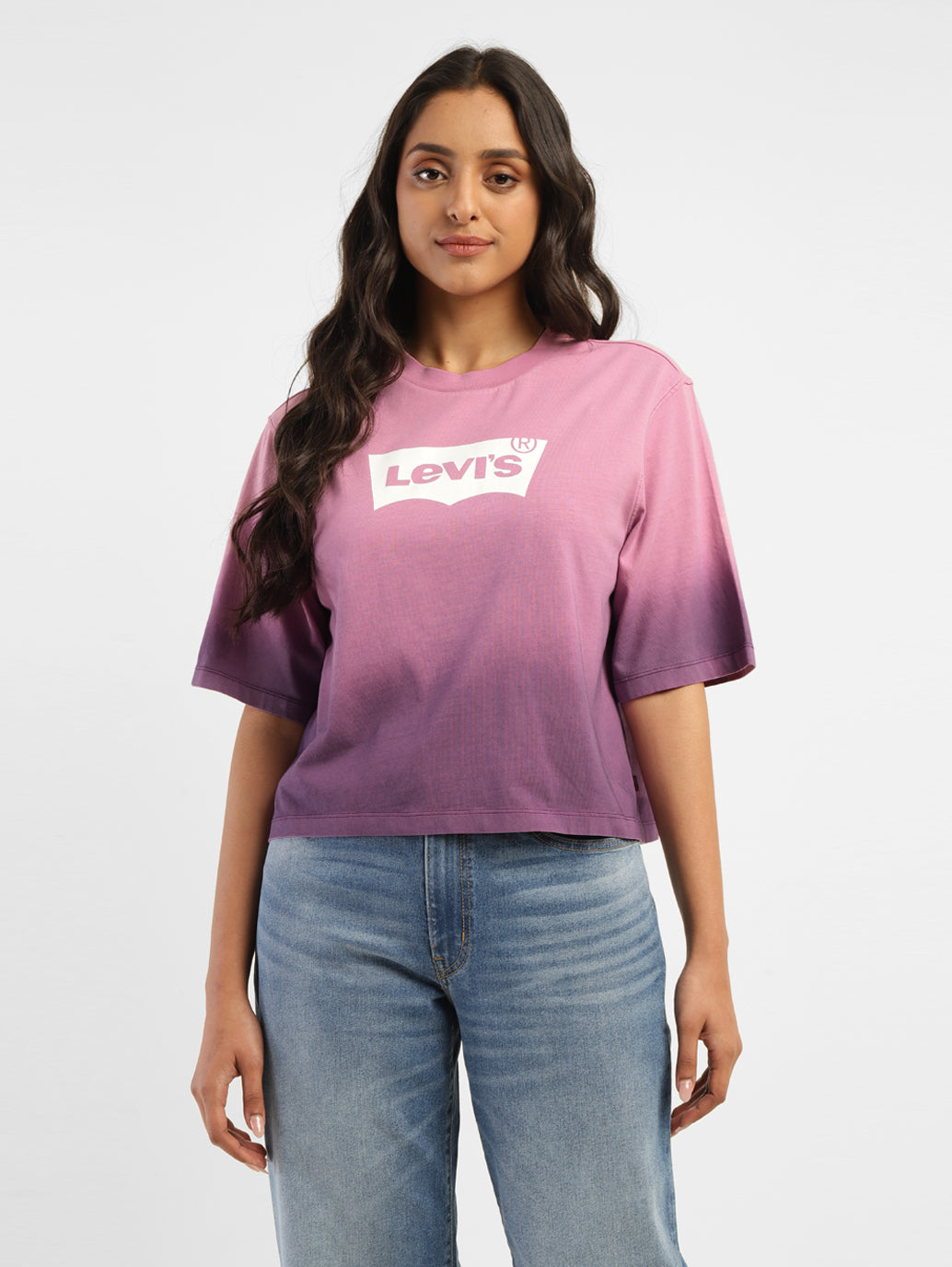 Women's Ombre Loose Fit Relaxed Fit T-shirt