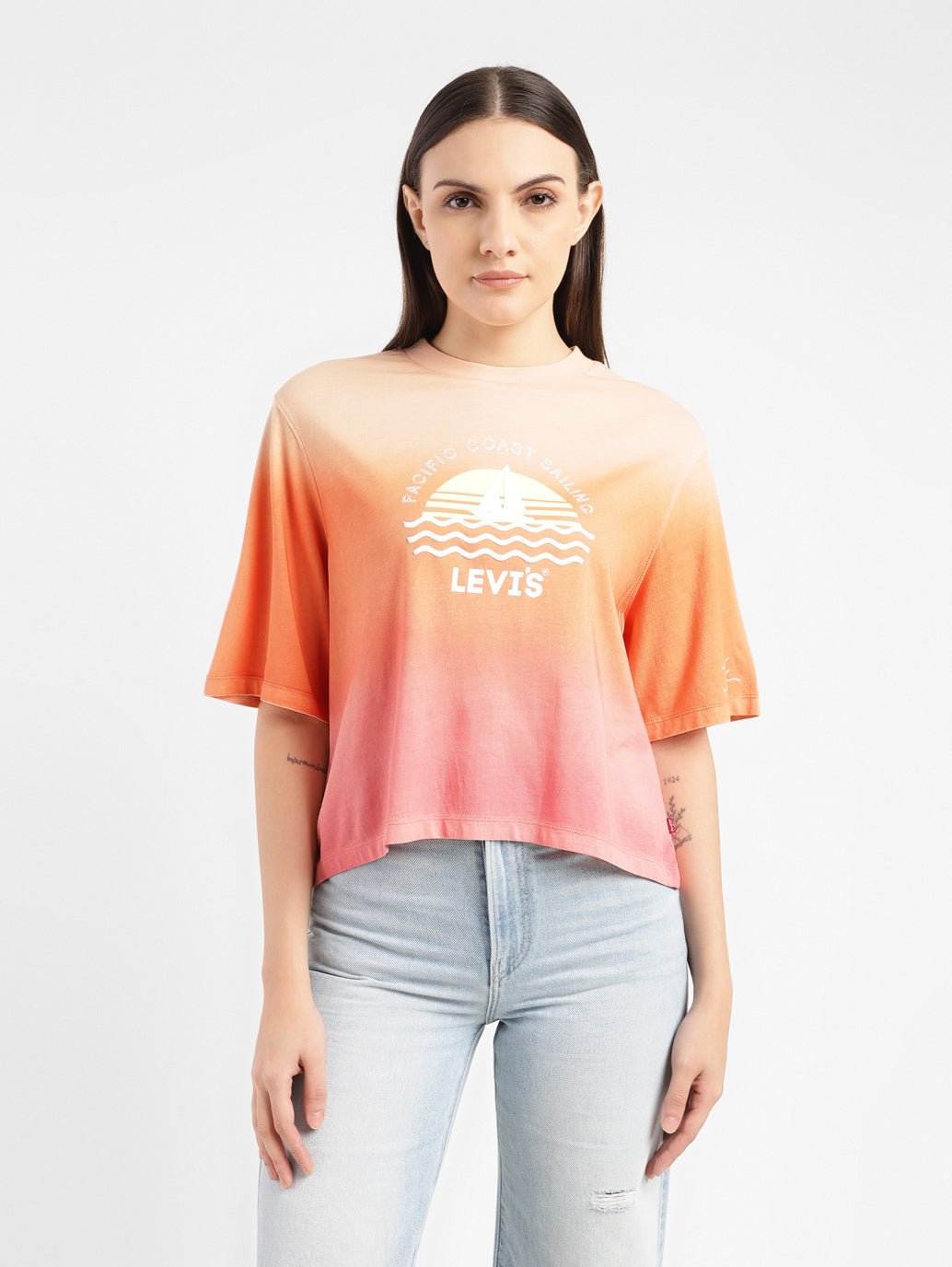 Women's Ombre Boxy T-Shirt