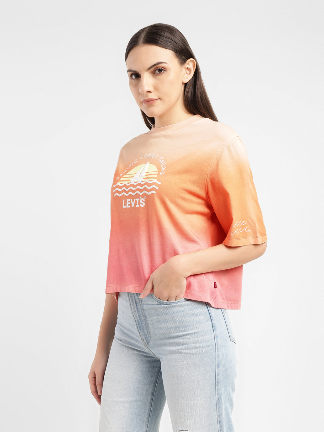 Women's Ombre Boxy T-Shirt