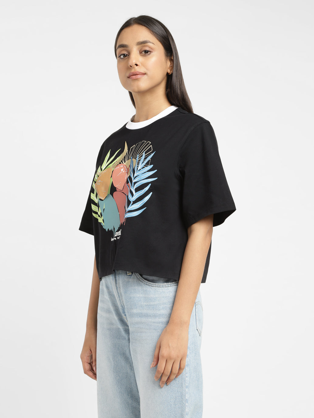 Women's Graphic Print Boxy T-Shirt