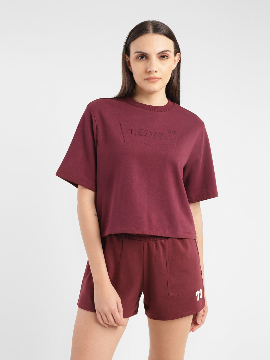 Women's Brand Logo Boxy T-Shirt
