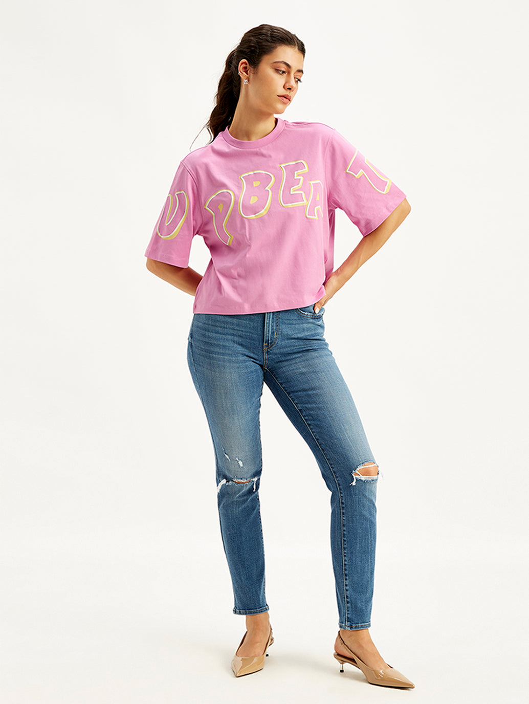 Women's Graphic Print Loose Fit T-Shirt