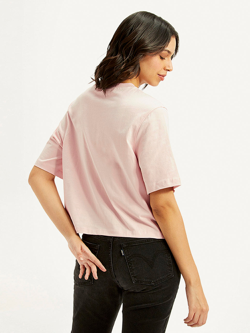 Women's Printed Boxy Fit T-Shirt - back View