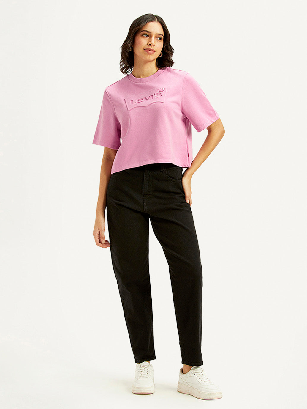 Women's Printed Boxy Fit T-Shirt - Styleshot View