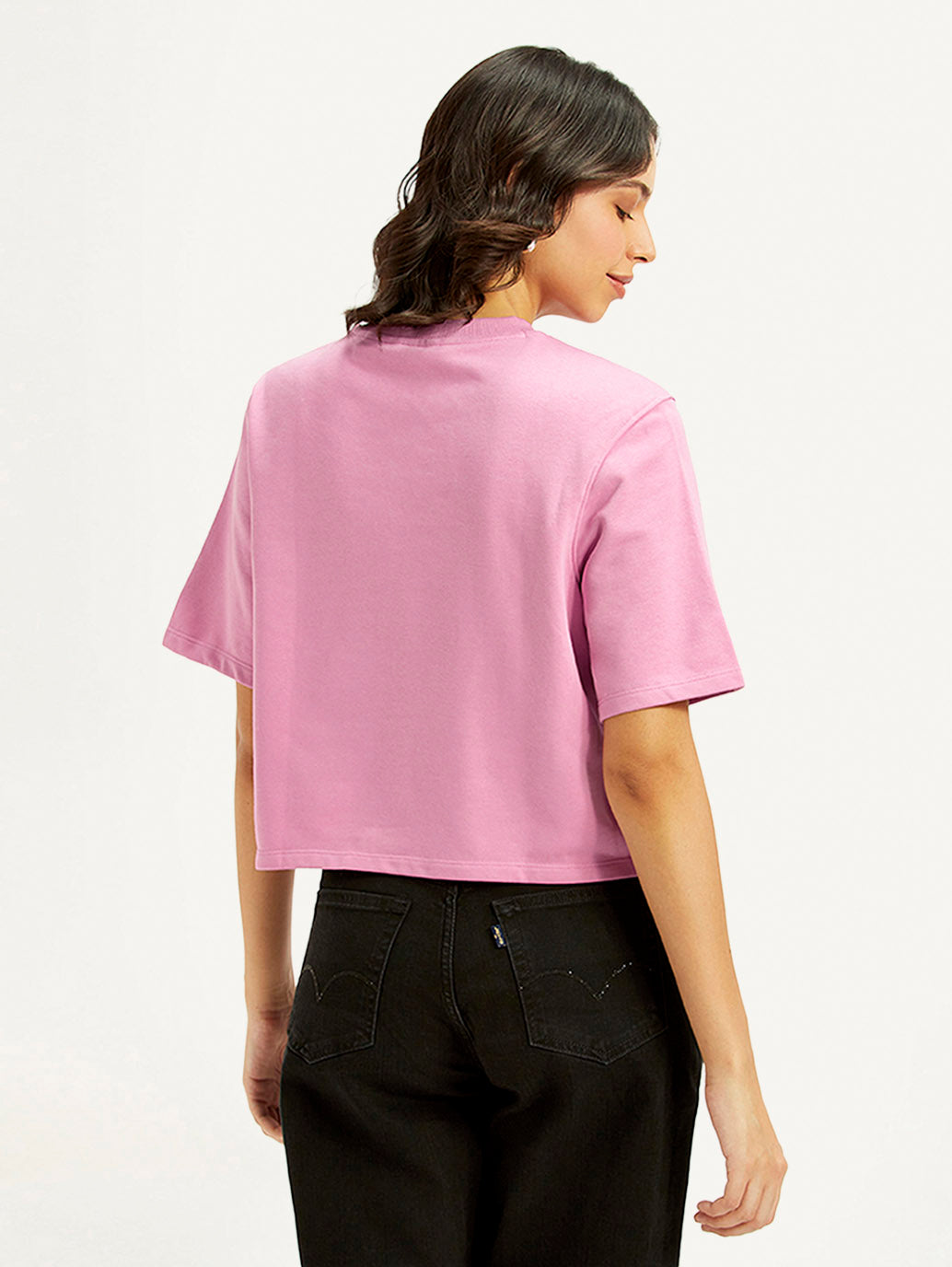 Women's Printed Boxy Fit T-Shirt - Back View