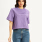 Women's Printed Boxy Fit T-Shirt - Front View
