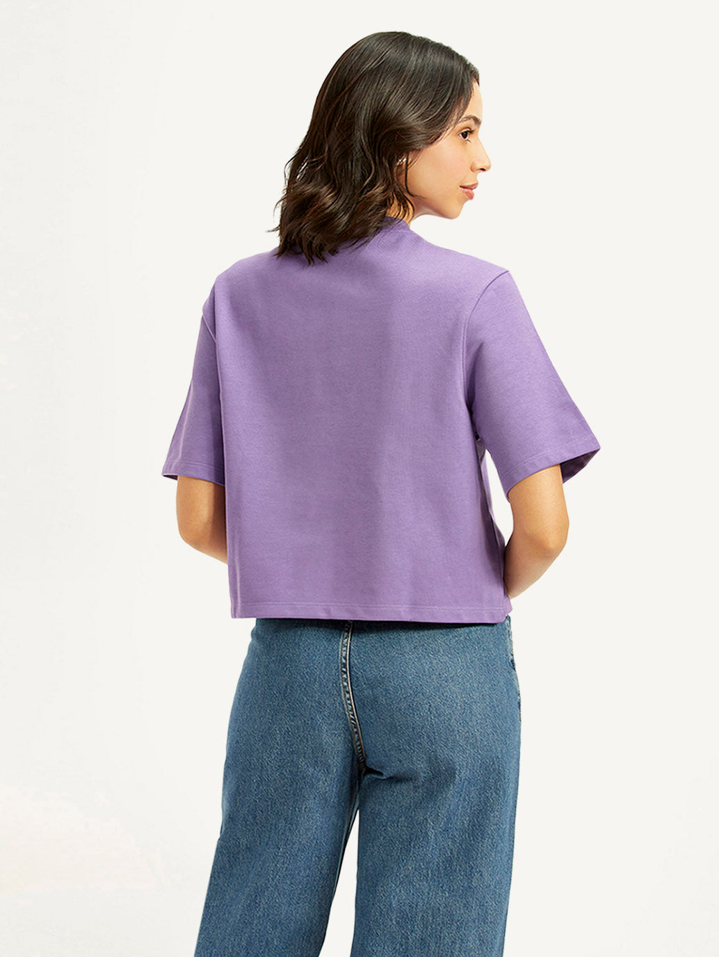 Women's Printed Boxy Fit T-Shirt - back View
