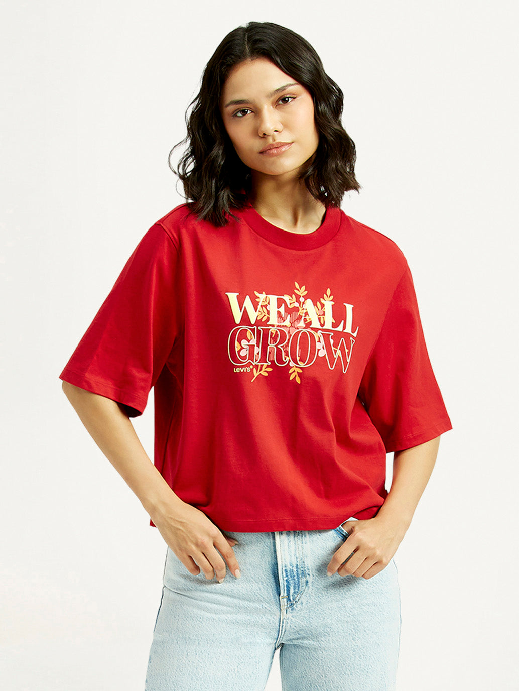 Women's Typographic Print Relaxed Fit T-shirt
