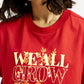 Women's Typographic Print Relaxed Fit T-shirt - Detail View