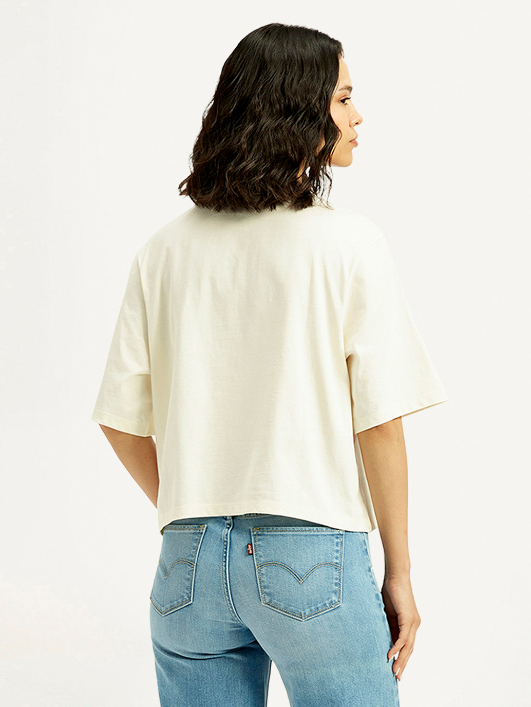 Women's Floral Relaxed Fit T-shirt - Back View