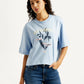 Women's Graphic Print Boxy T-shirt - Styleshot View