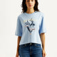 Women's Graphic Print Boxy T-shirt - Front View