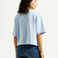 Women's Graphic Print Boxy T-shirt - Back View