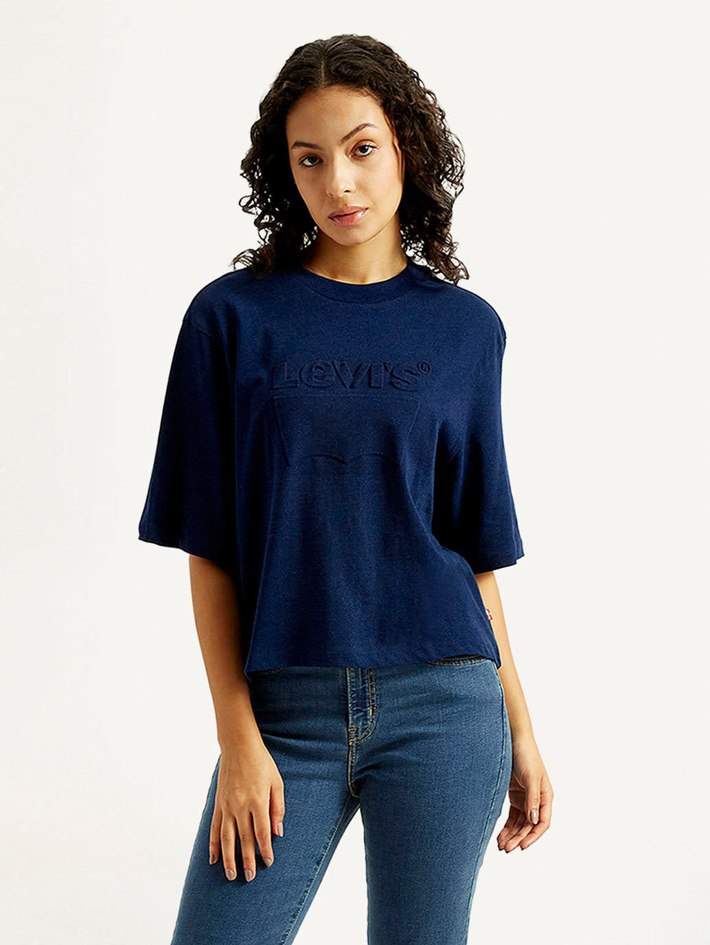 Women's Brand Logo Boxy T-shirt