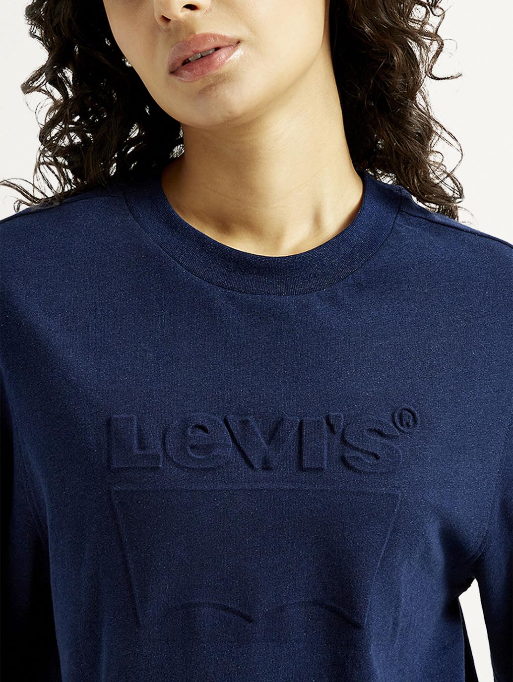 Women's Brand Logo Boxy T-shirt - Detail View