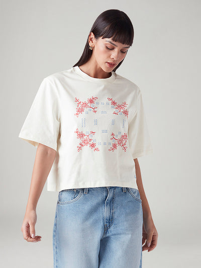 levi's Women's Embroidered Relaxed Fit Embroidery T-Shirt-picture-27