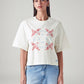 Women's Embroidered Relaxed Fit T-Shirt - Front View