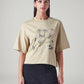 Women's Printed Relaxed Fit T-Shirt - Front View