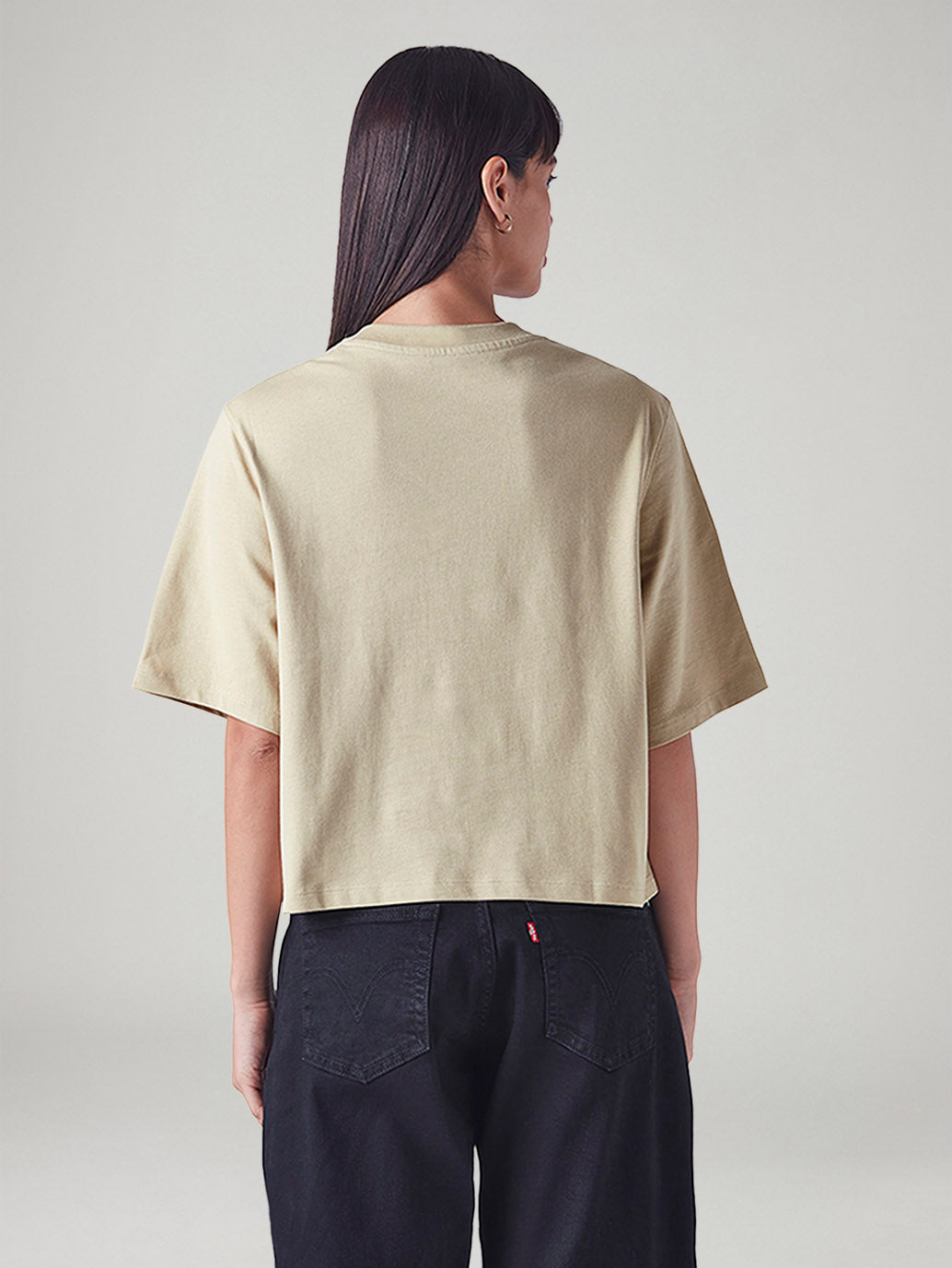 Women's Printed Relaxed Fit T-Shirt - Back View