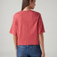 Women's Rust Relaxed Fit Embroidery T-Shirt - Back View