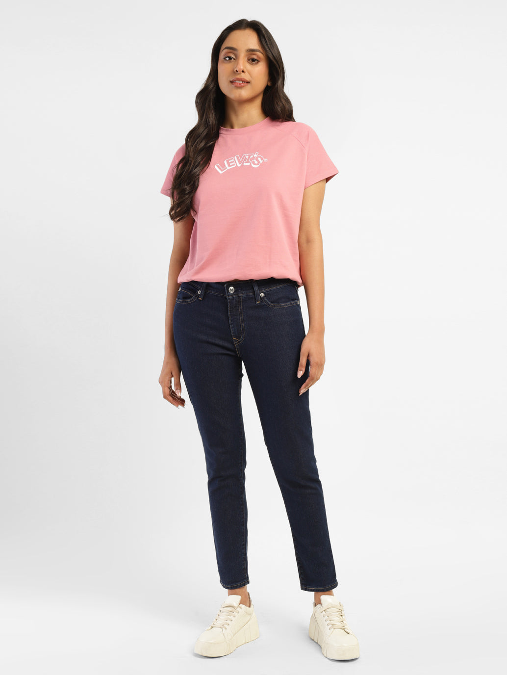 Women's Brand Logo Crew Neck T-Shirt