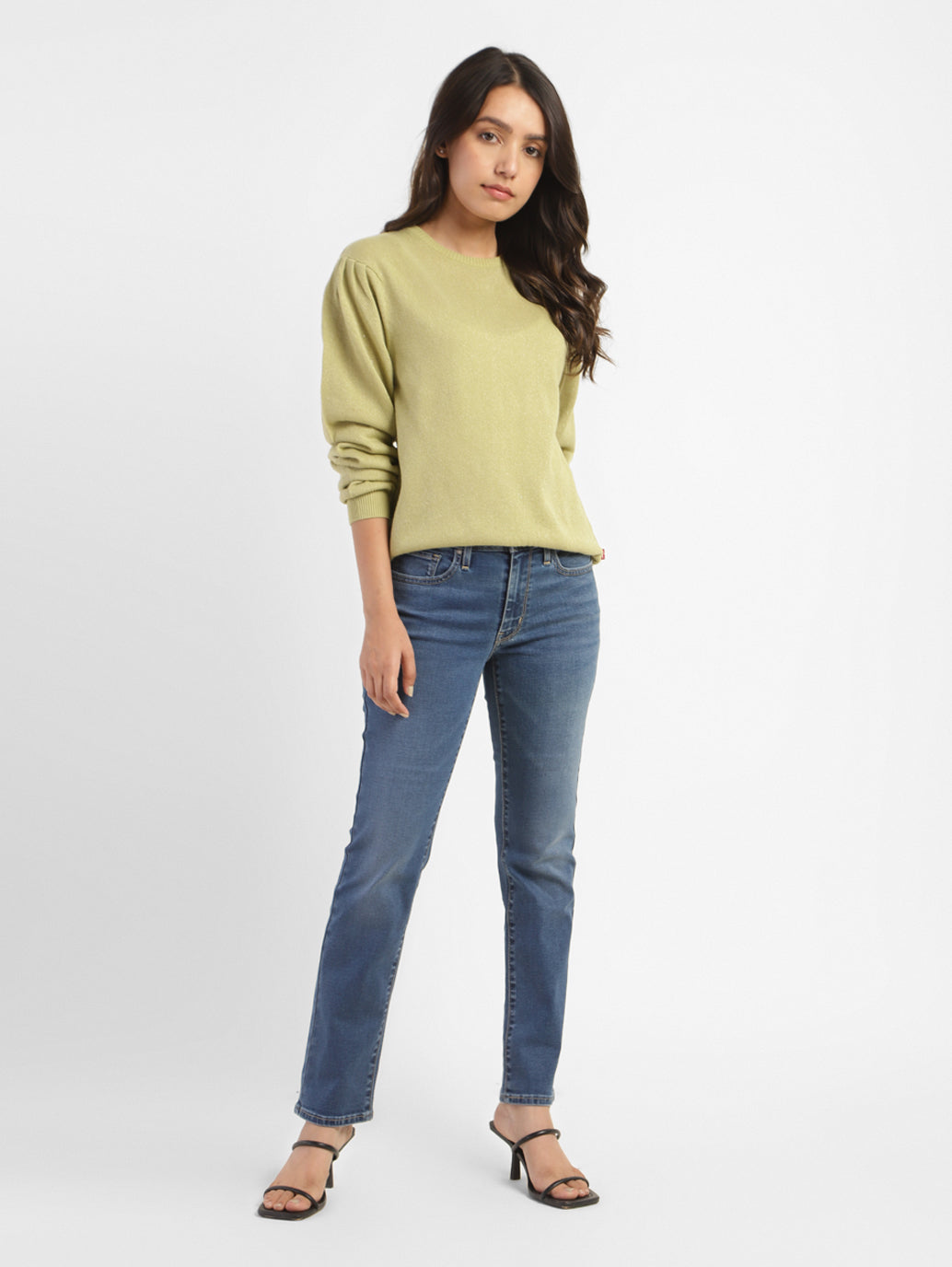 Women's Solid Crew Neck Sweater