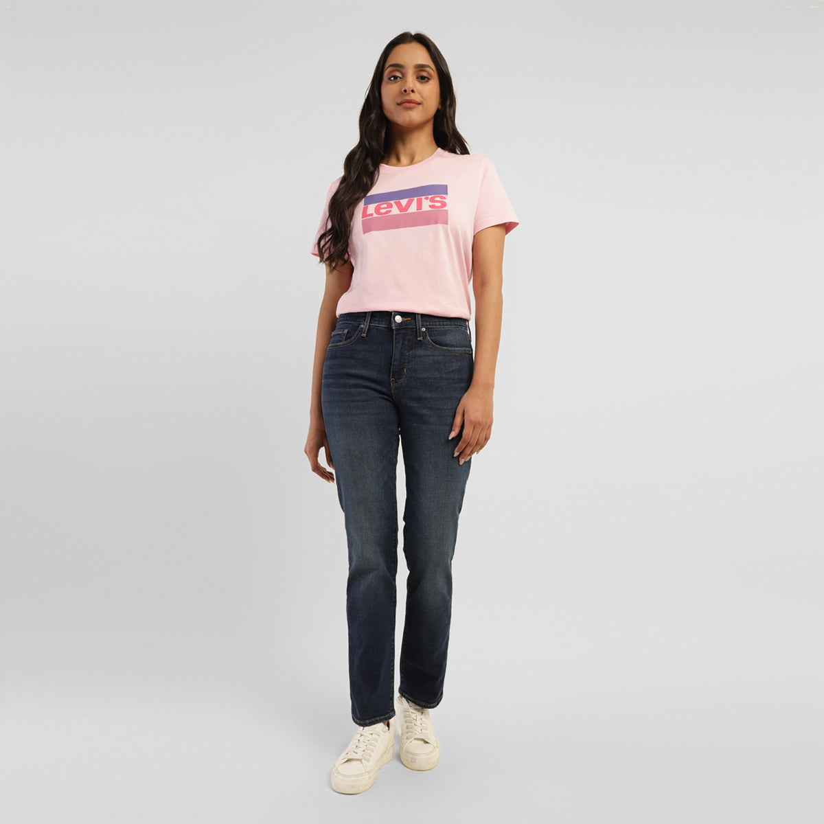 Women's 314 Blue Straight Fit High Rise Jeans