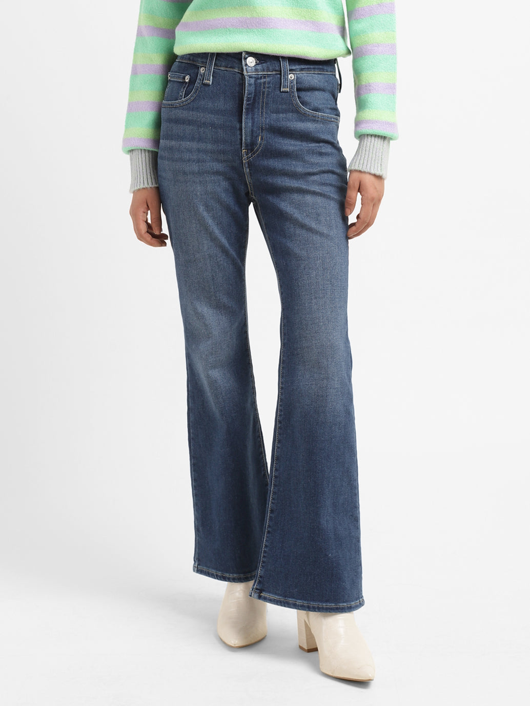 Women's 726 Indigo Flared Fit High Rise Jeans