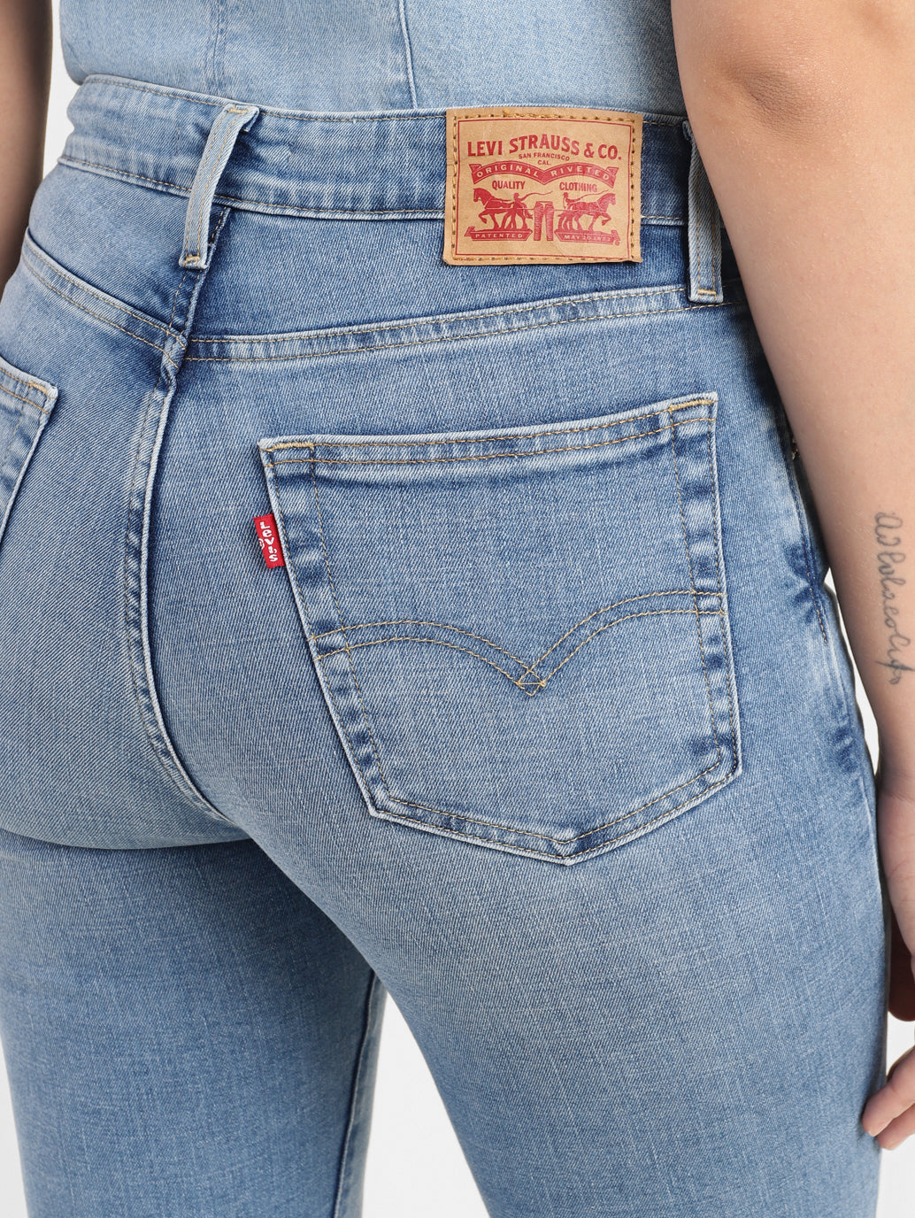 Levi's Ribcage Jean Evase Levis Women's 726 Blue Flared Fit