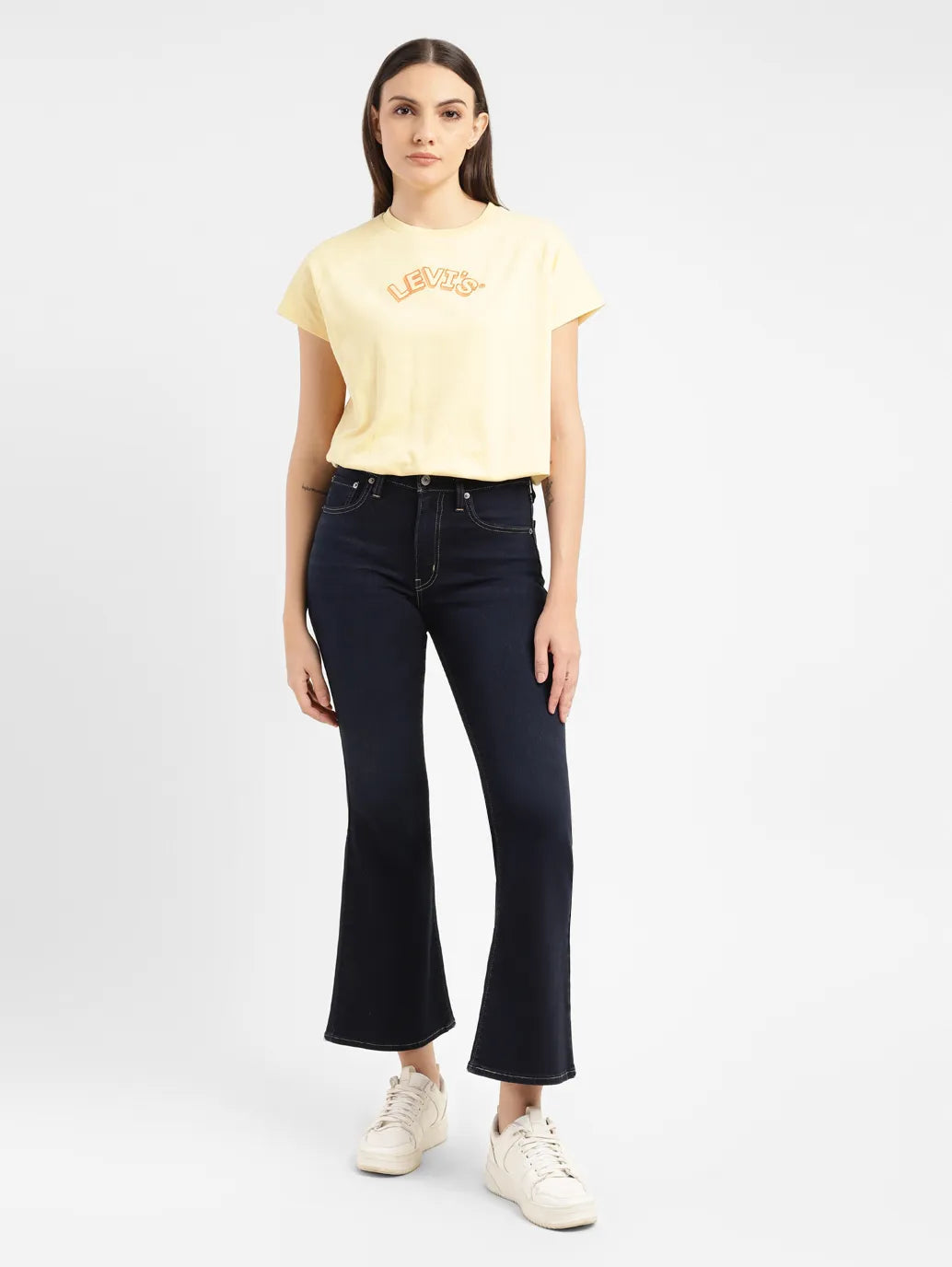Women's 726 Blue Flared Fit High Rise Jeans