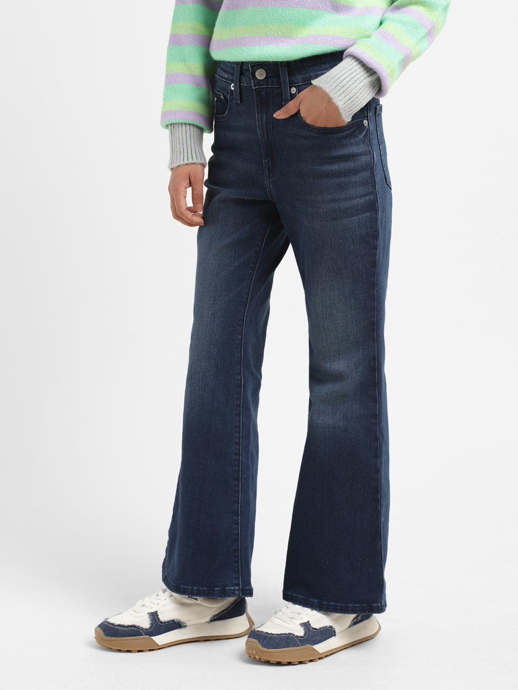 Women's High-Rise 711 Bootcut Skinny Fit Jeans