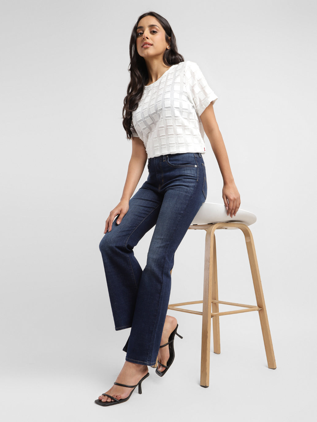 Levi's® Ladies' 726 HR Flare Jeans in Health is Wealth Levi's® Ladies' 726 HR Flare Jeans in Health is Wealth
