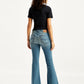 Women's 726 Blue Flared Fit Mid Rise Jeans - 5bf76956-4a8c-41eb-8a8f-cc4a3087edf3 View