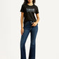 Women's 726 Navy Blue Flared Fit High Rise Jeans - Styleshot View
