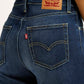 Women's 726 Navy Blue Flared Fit High Rise Jeans - Detail View