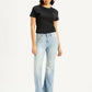 Women's 726 Light Blue Flared Fit Mid Rise Jeans - Front View