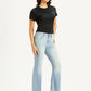 Women's 726 Light Blue Flared Fit Mid Rise Jeans - Side View