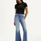 Women's 726 Med Indigo Flared Fit High Rise Jeans - Front View