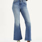 Women's 726 Med Indigo Flared Fit High Rise Jeans - Front View