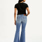 Women's 726 Med Indigo Flared Fit High Rise Jeans - Back View