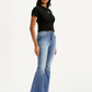 Women's 726 Med Indigo Flared Fit High Rise Jeans - Side View