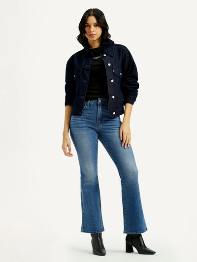 levi's Women's 726 Light Indigo Flared Fit High Rise Jeans-picture-33