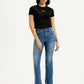 Women's 726 Light Indigo Flared Fit High Rise Jeans - Front View