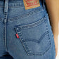 Women's 726 Light Indigo Flared Fit High Rise Jeans - Detail View
