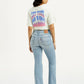 Women's 726 Light Indigo Flared Fit High Rise Jeans - Back View