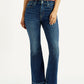 Women's 726 Blue Flared Fit High Rise Jeans - Front View